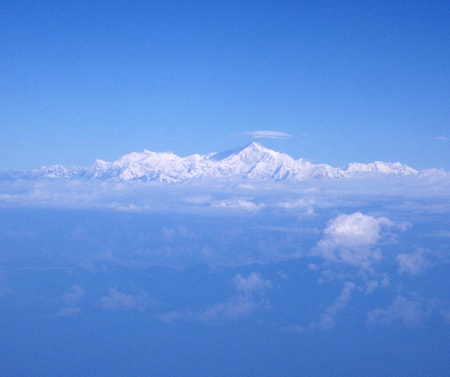 Mount Everest from Bhutan